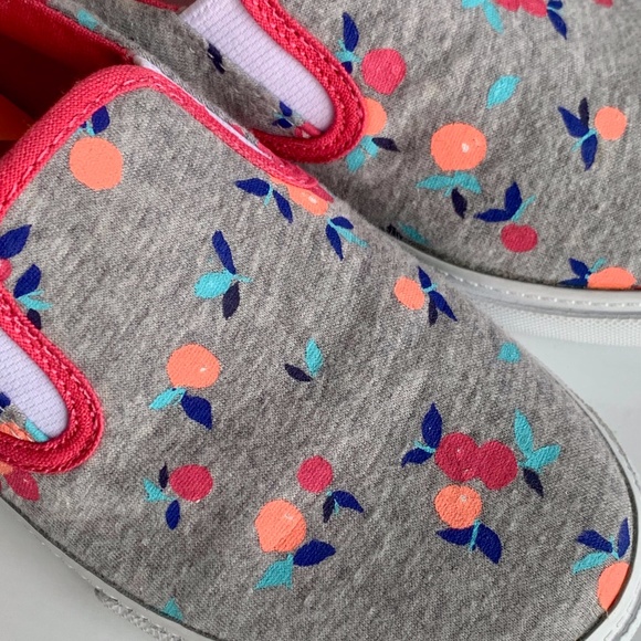 Gymboree Gray Floral Kids Sneakers - Picture 6 of 10